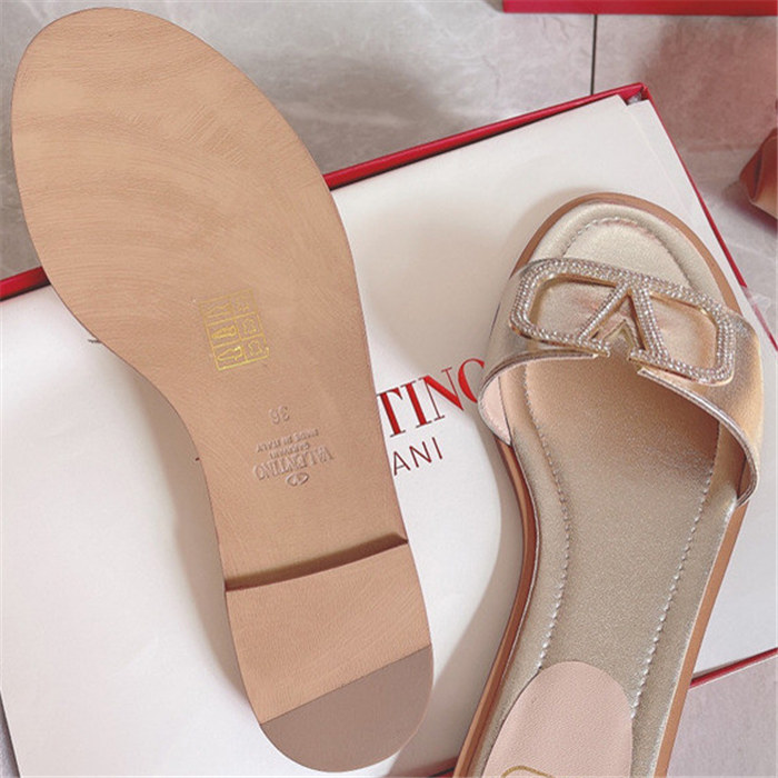 Valentino Flat Slide Sandal