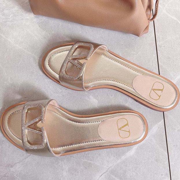 Valentino Flat Slide Sandal