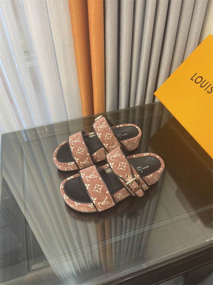 Louis Vuitton Jumbo Flatform Mule strap