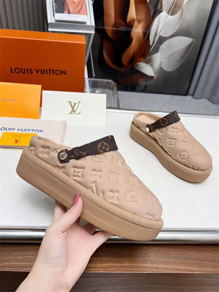 Louis Vuitton Aspen Platform Clogs