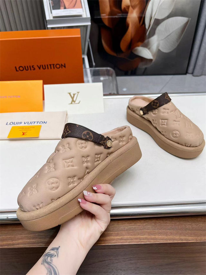 Louis Vuitton Aspen Platform Clogs