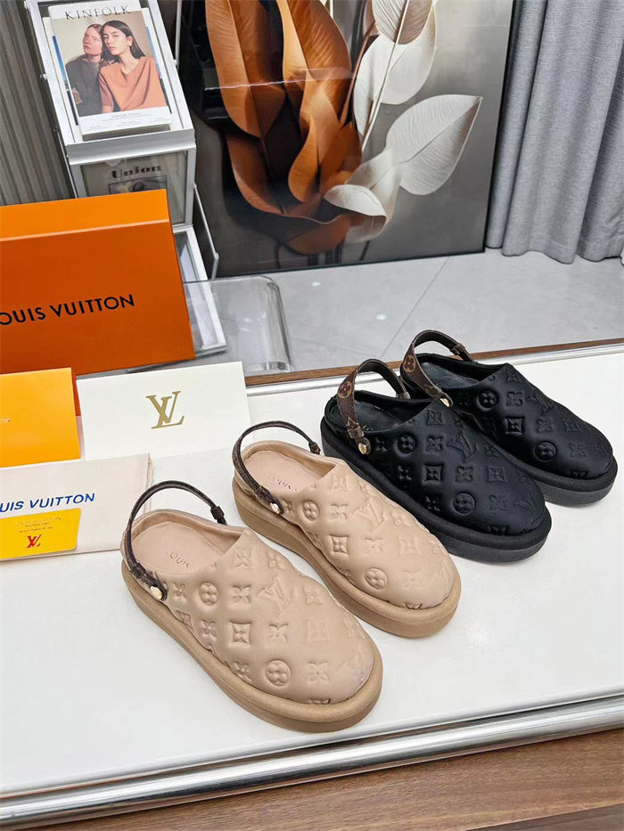 Louis Vuitton Aspen Platform Clogs