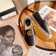 Gucci LEATHER ESPADRILLE WITH DOUBLE G