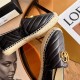 Gucci LEATHER ESPADRILLE WITH DOUBLE G