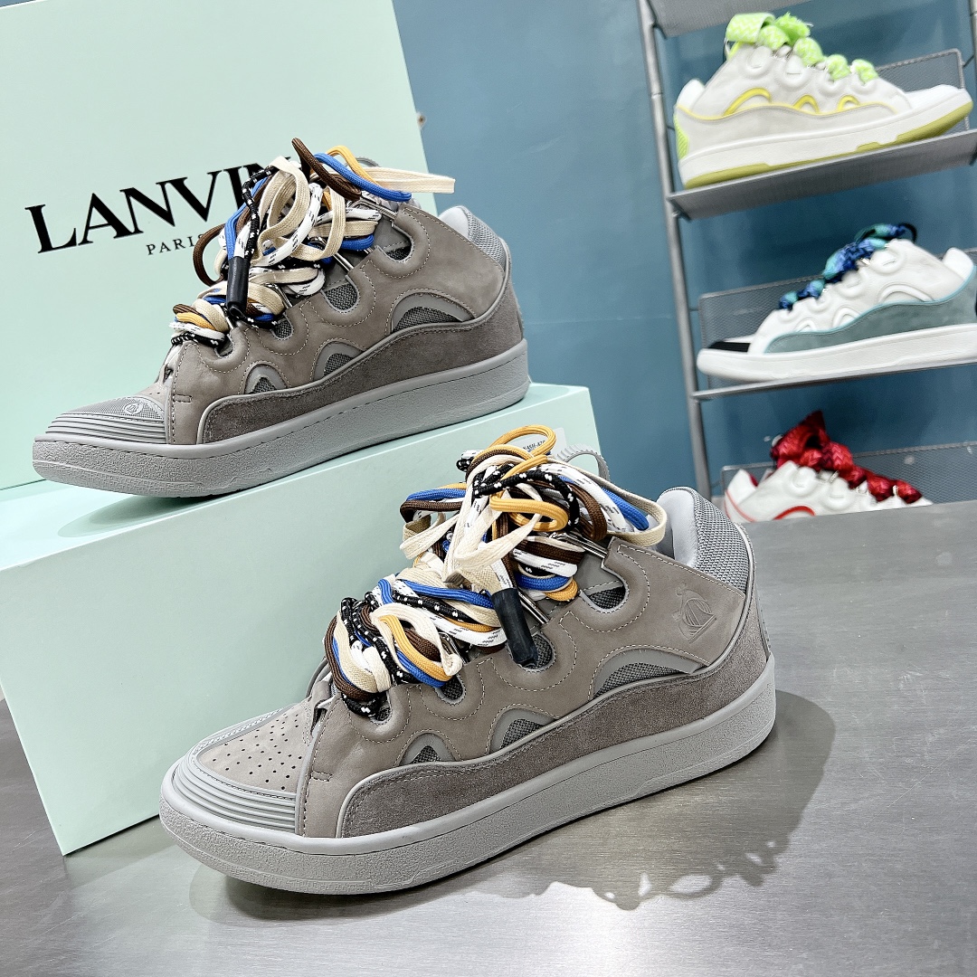 Lanvin Curb Lace-up low-top sneakers