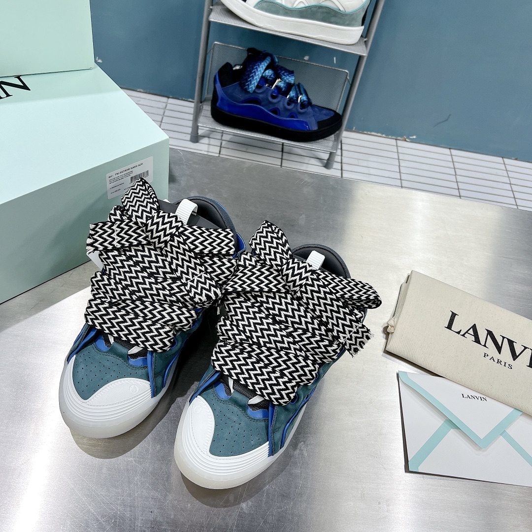 Lanvin Curb Lace-up low-top sneakers