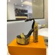 Louis Vuitton Platform Sandals Fame Sequins