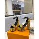 Louis Vuitton Platform Sandals Fame Sequins