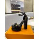 Louis Vuitton Platform Sandals Fame Sequins