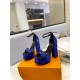 Louis Vuitton Platform Sandals Fame Sequins