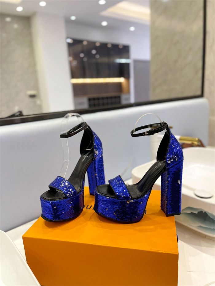 Louis Vuitton Platform Sandals Fame Sequins