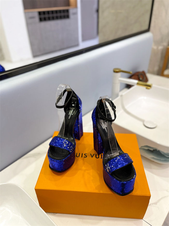 Louis Vuitton Platform Sandals Fame Sequins