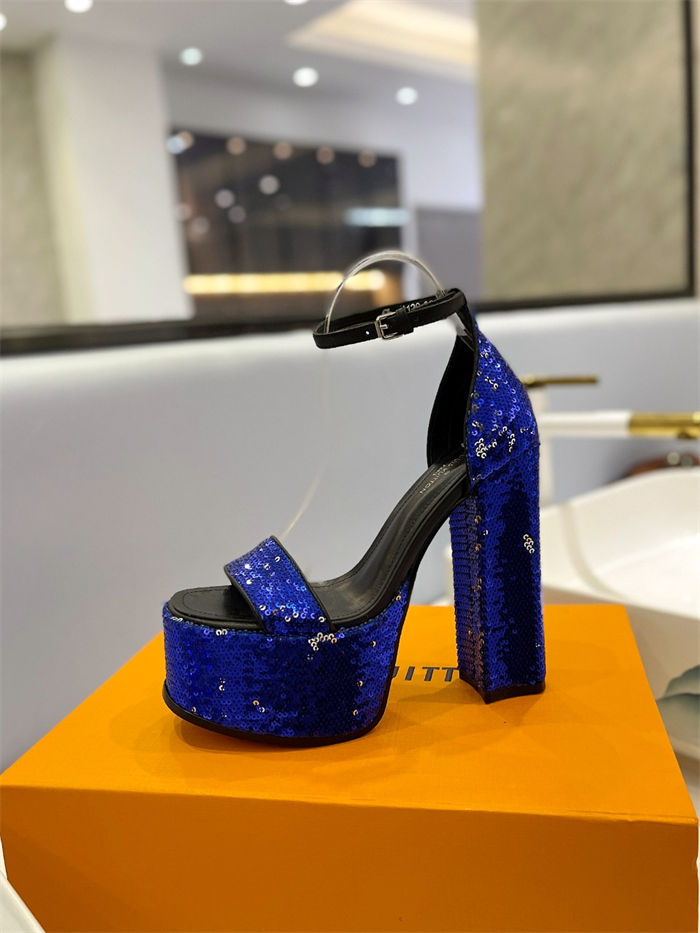 Louis Vuitton Platform Sandals Fame Sequins