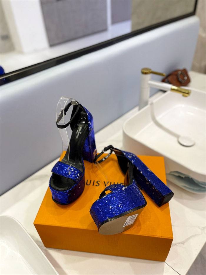 Louis Vuitton Platform Sandals Fame Sequins