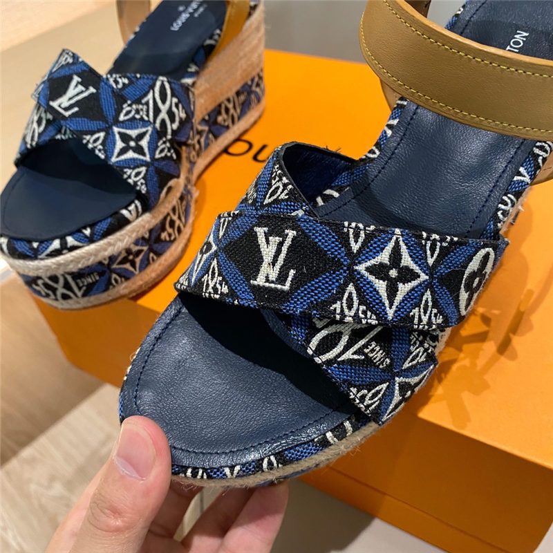 Louis Vuitton Since 1854 Boundary Wedge Sandal