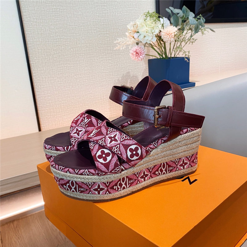 Louis Vuitton Since 1854 Boundary Wedge Sandal