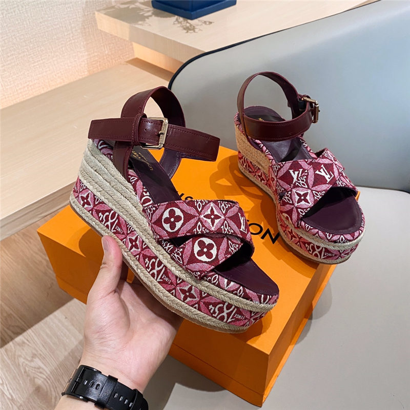 Louis Vuitton Since 1854 Boundary Wedge Sandal