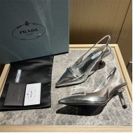 Prada Pumps 75/90MM Metalic