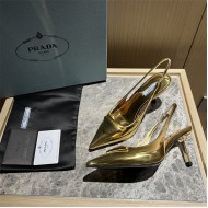 Prada Pumps 75/90MM Metalic