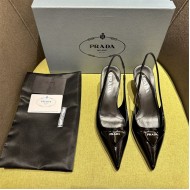 Prada slingback Pumps 55MM Saffiano