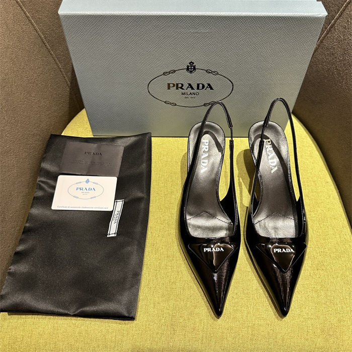 Prada slingback Pumps 55MM Saffiano