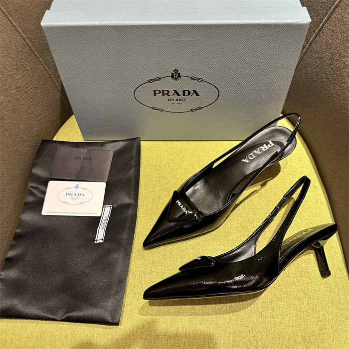 Prada slingback Pumps 55MM Saffiano