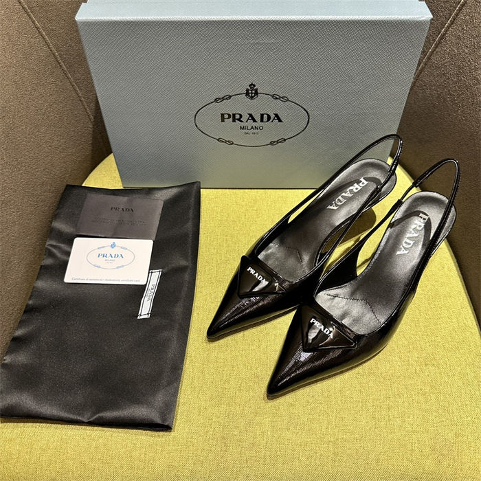 Prada slingback Pumps 55MM Saffiano