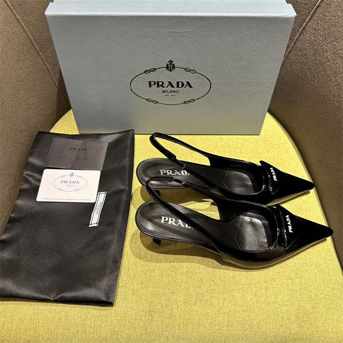 Prada slingback Pumps 55MM Saffiano