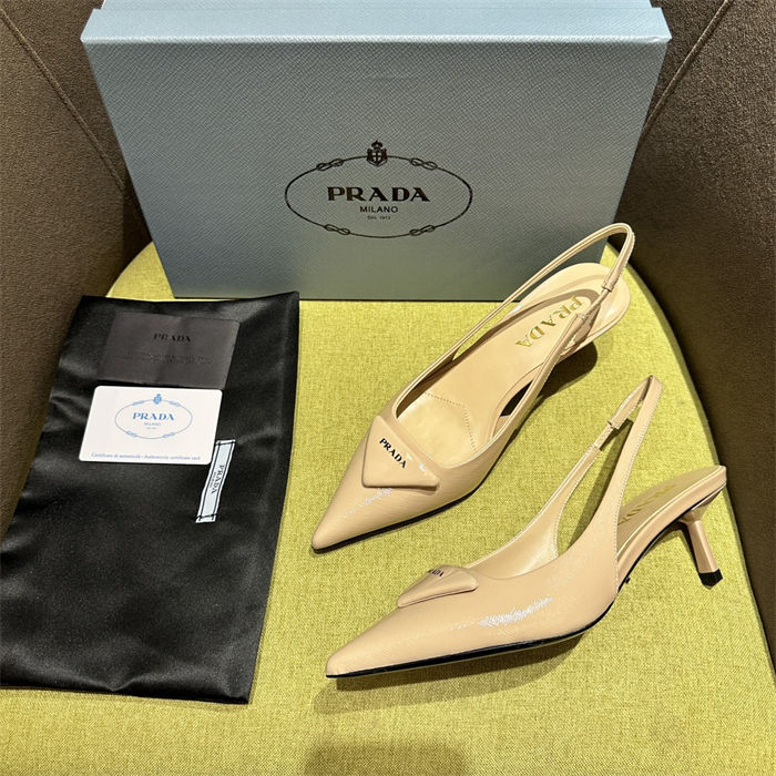 Prada slingback Pumps 55MM Saffiano