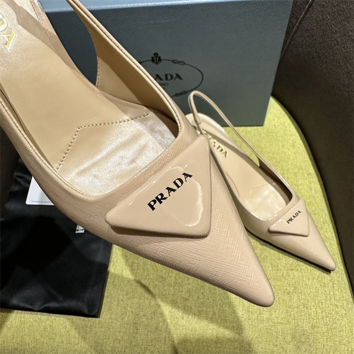 Prada slingback Pumps 55MM Saffiano