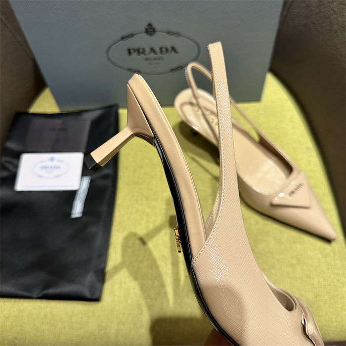 Prada slingback Pumps 55MM Saffiano