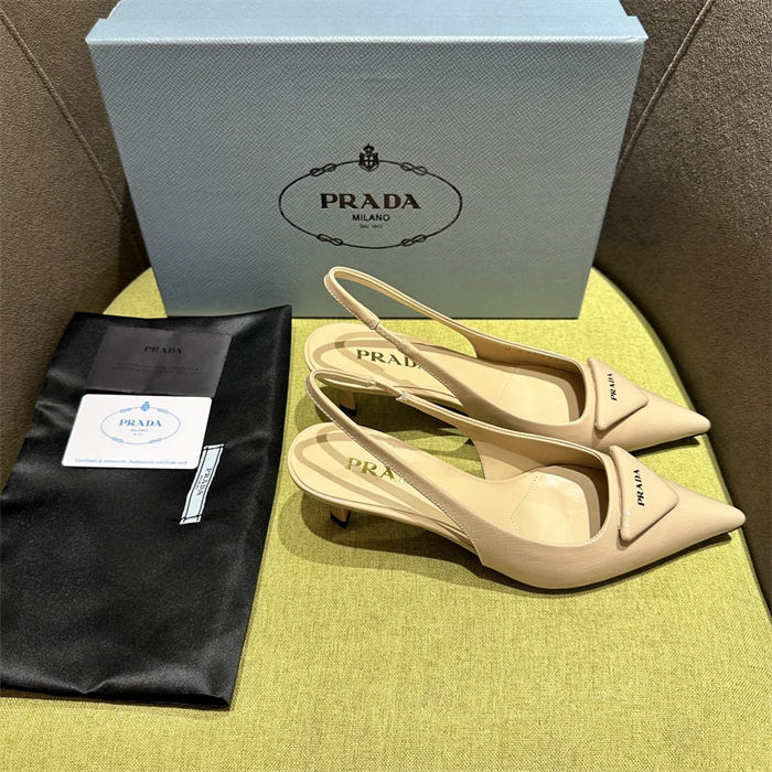 Prada slingback Pumps 55MM Saffiano