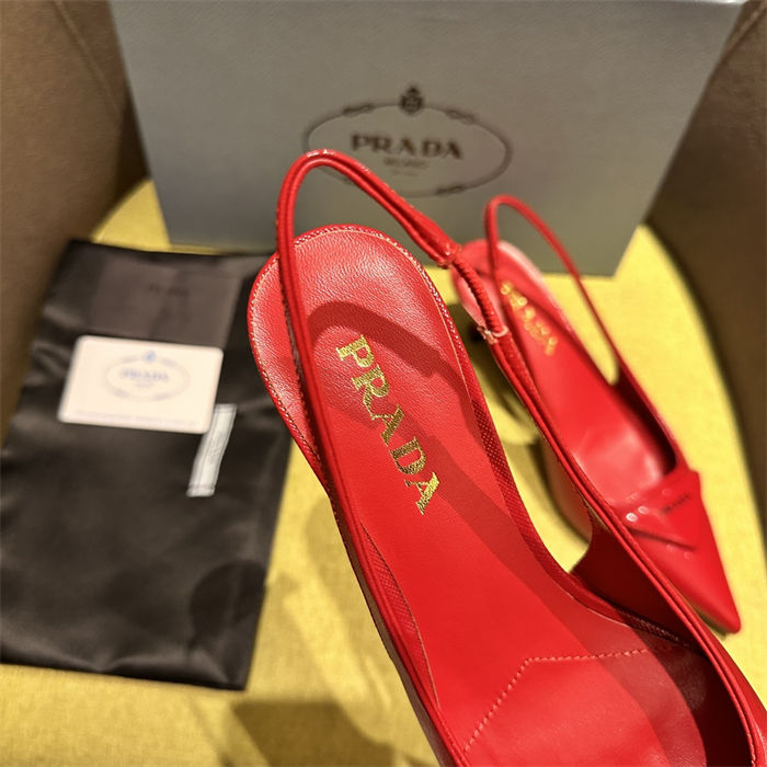 Prada slingback Pumps 55MM Saffiano