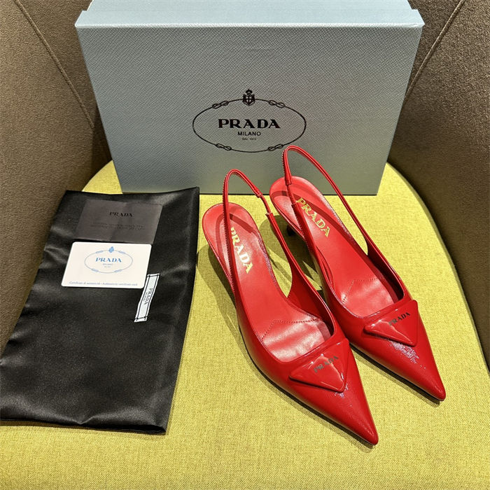 Prada slingback Pumps 55MM Saffiano