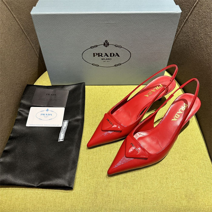 Prada slingback Pumps 55MM Saffiano