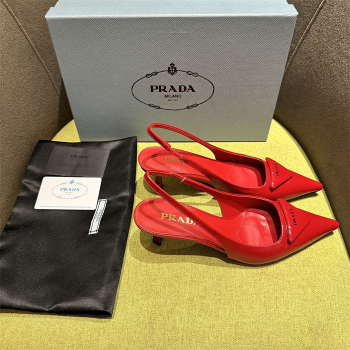 Prada slingback Pumps 55MM Saffiano