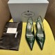 Prada slingback Pumps 55MM Saffiano