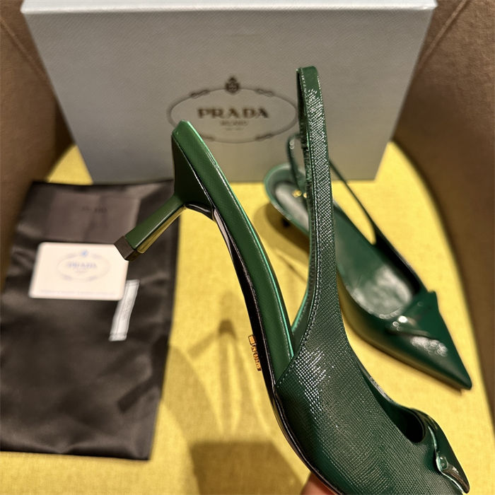 Prada slingback Pumps 55MM Saffiano