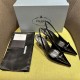 Prada slingback Pumps 75MM Saffiano