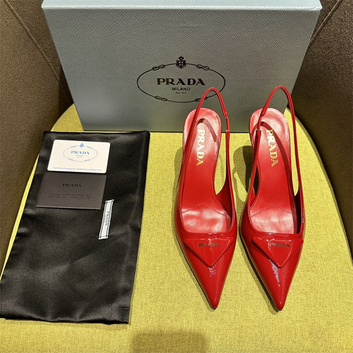 Prada slingback Pumps 75MM Saffiano