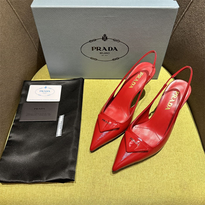 Prada slingback Pumps 75MM Saffiano