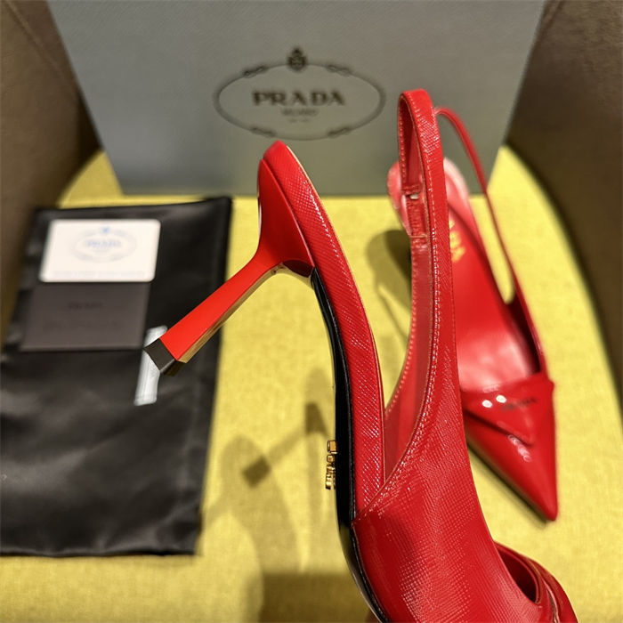 Prada slingback Pumps 75MM Saffiano