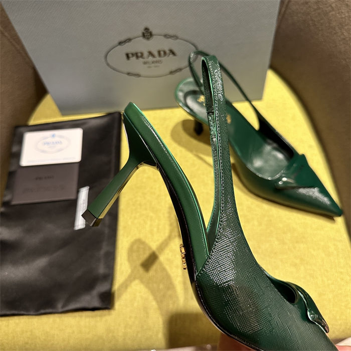 Prada slingback Pumps 75MM Saffiano