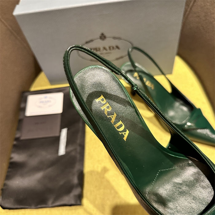 Prada slingback Pumps 75MM Saffiano