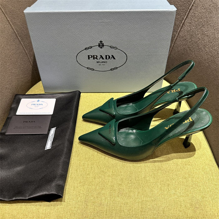 Prada slingback Pumps 75MM Saffiano