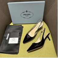 Prada slingback Pumps 55MM Patent