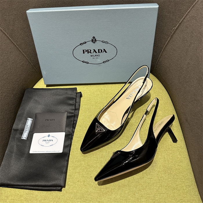 Prada slingback Pumps 55MM Patent