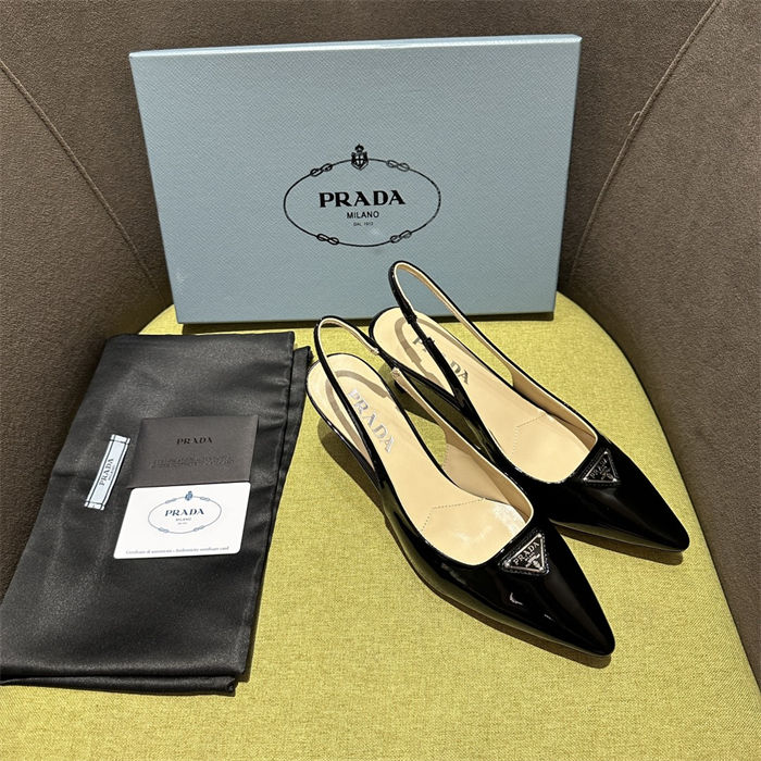 Prada slingback Pumps 55MM Patent