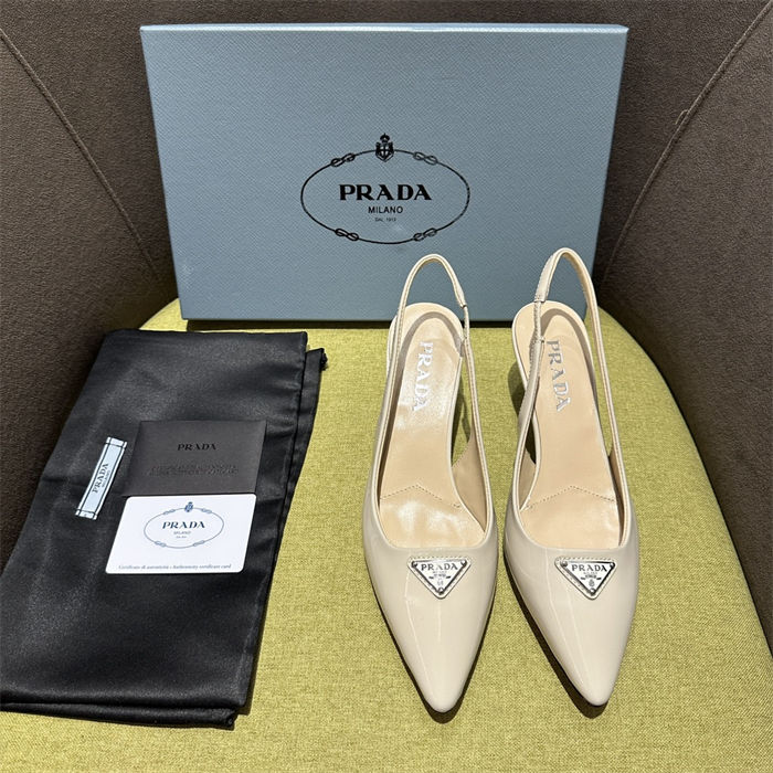 Prada slingback Pumps 55MM Patent