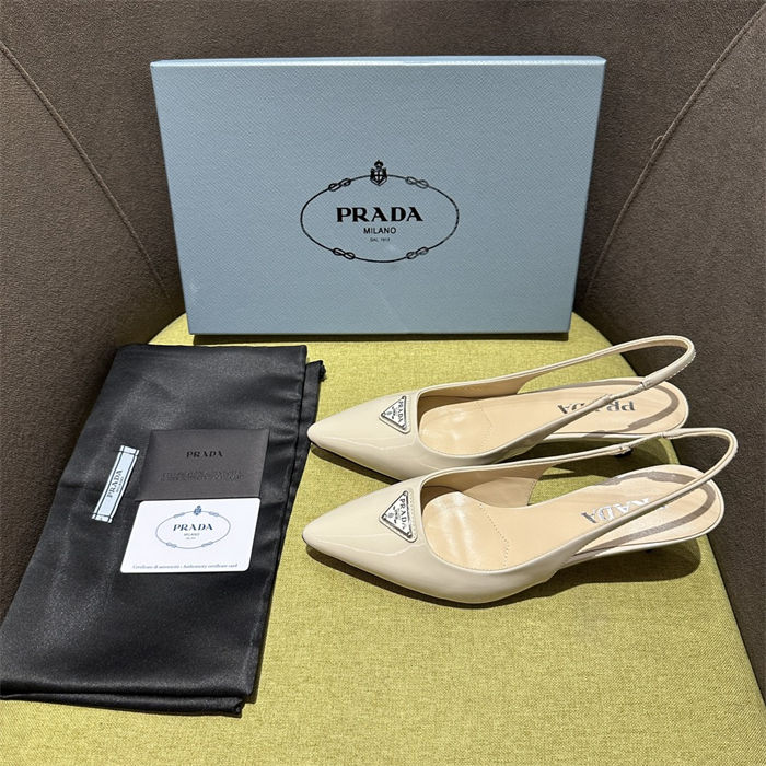 Prada slingback Pumps 55MM Patent